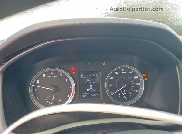 5NPE24AF0KH756525 2019 HYUNDAI SONATA Gray Instrument cluster view