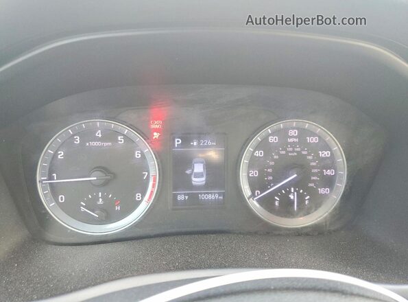 5NPE24AF0KH760929 2019 HYUNDAI SONATA Серебряный Вид щитка приборов