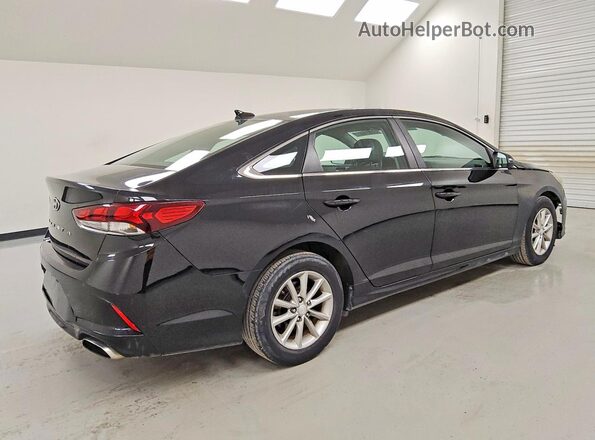 5NPE24AF0KH781313 2019 HYUNDAI SONATA Black Tył prawy