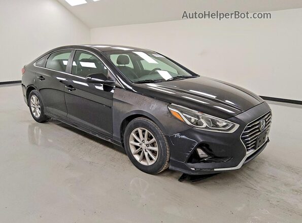 5NPE24AF0KH781313 2019 HYUNDAI SONATA Black Przód prawy