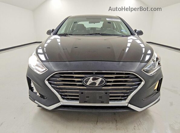 5NPE24AF0KH781313 2019 HYUNDAI SONATA Black Widok z przodu