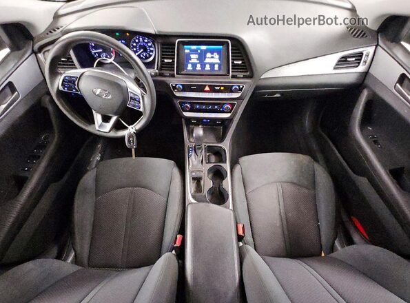 5NPE24AF0KH781313 2019 HYUNDAI SONATA Black Widok deski rozdzielczej