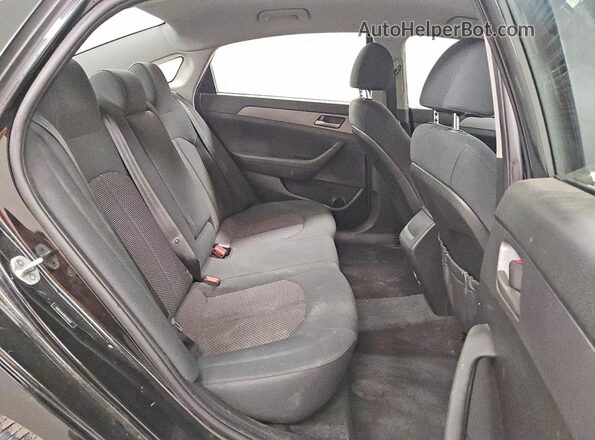 5NPE24AF0KH781313 2019 HYUNDAI SONATA Black Widok tylnych siedzeń