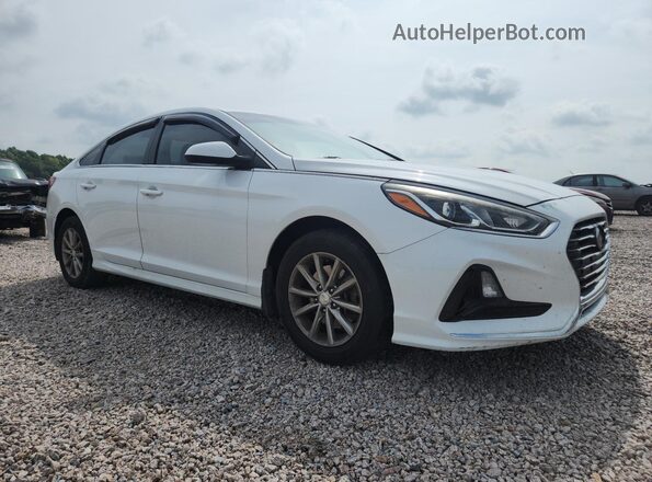 5NPE24AF0KH783515 2019 HYUNDAI SONATA Белый Передняя правая четверть