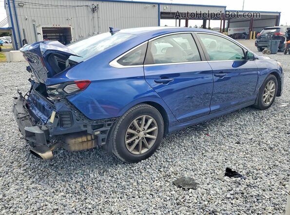 5NPE24AF0KH796958 2019 HYUNDAI SONATA Blue Задня права чверть