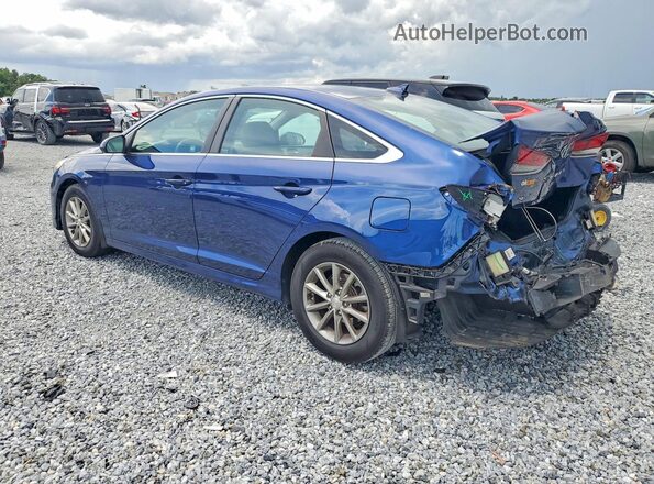 5NPE24AF0KH796958 2019 HYUNDAI SONATA Blue Задня ліва чверть