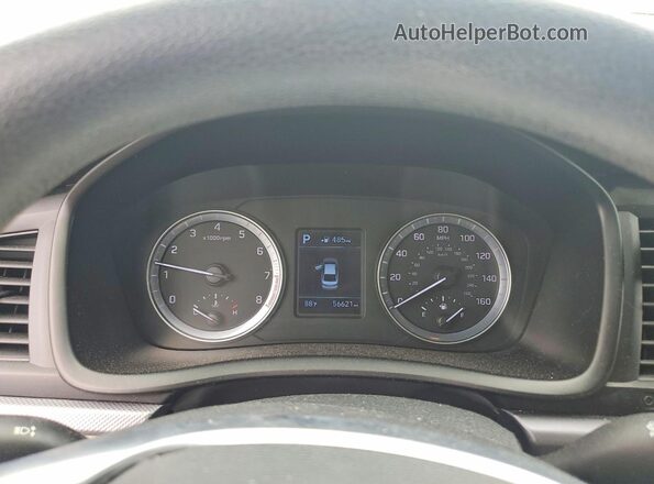 5NPE24AF0KH802225 2019 HYUNDAI SONATA Белый Вид щитка приборов