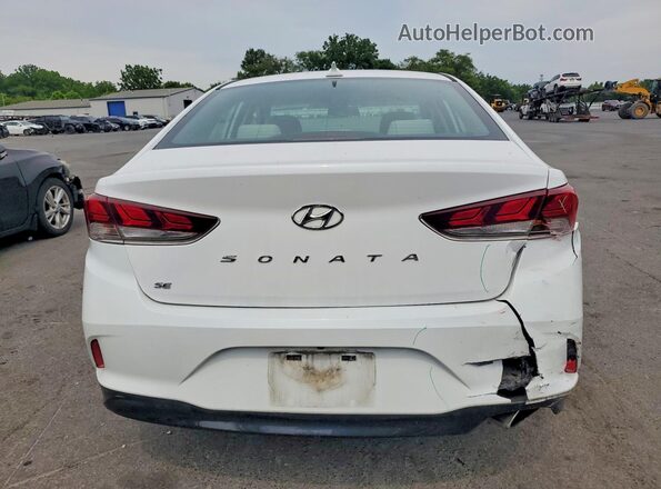 5NPE24AF0KH802225 2019 HYUNDAI SONATA Белый Вид сзади