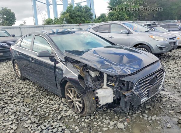 5NPE24AF0KH807568 2019 HYUNDAI SONATA Black Առջևի աջ
