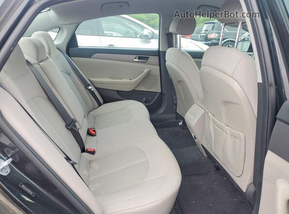 5NPE24AF0KH807568 2019 HYUNDAI SONATA Black Հետևի նստատեղերի տեսք