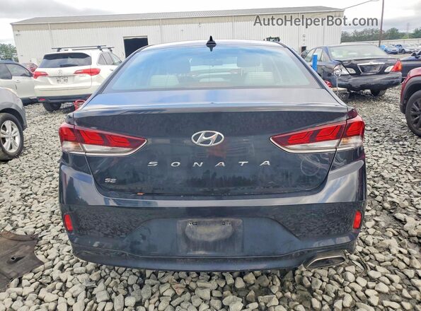 5NPE24AF0KH807568 2019 HYUNDAI SONATA Black Հետևի տեսք