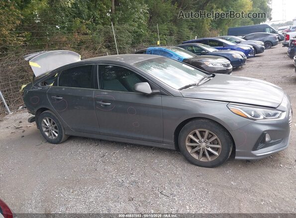 5NPE24AF0KH811717 2019 HYUNDAI SONATA Серый Вид задней части салона