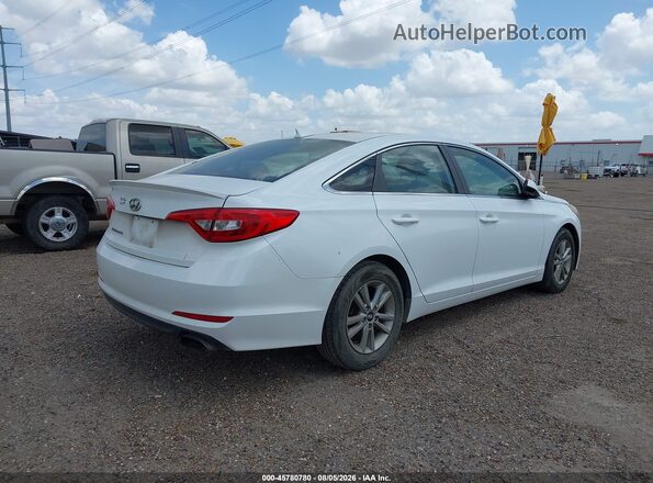 5NPE24AF1GH289686 2016 HYUNDAI SONATA Белый Задняя правая четверть