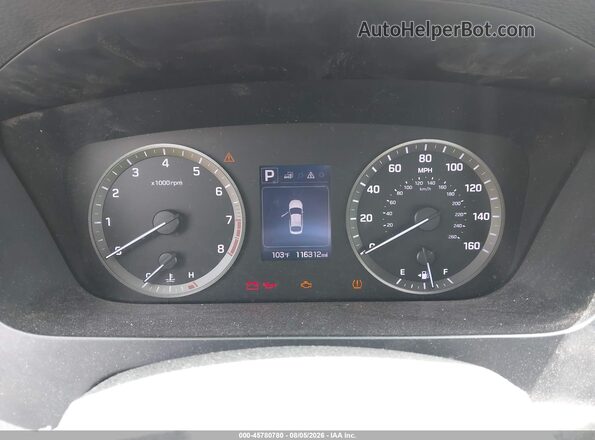 5NPE24AF1GH289686 2016 HYUNDAI SONATA Белый Вид задних сидений