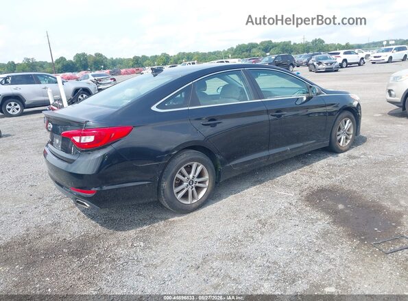 5NPE24AF1GH314375 2016 HYUNDAI SONATA Черный Задняя правая четверть