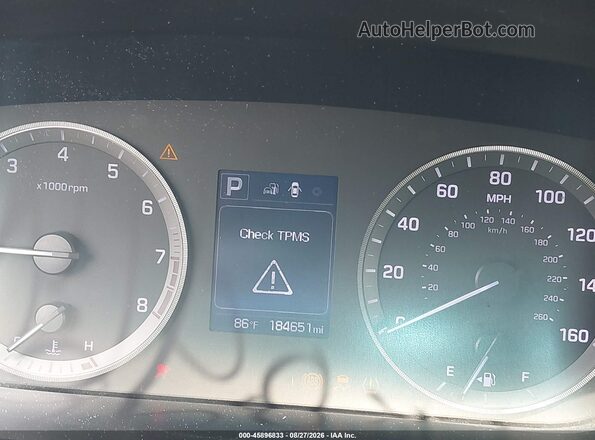 5NPE24AF1GH314375 2016 HYUNDAI SONATA Черный Вид задних сидений