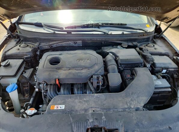 5NPE24AF1GH320791 2016 HYUNDAI SONATA Gray უკანა სალონის ხედი