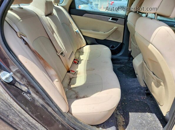5NPE24AF1GH320791 2016 HYUNDAI SONATA Gray უკანა სავარძლების ხედი