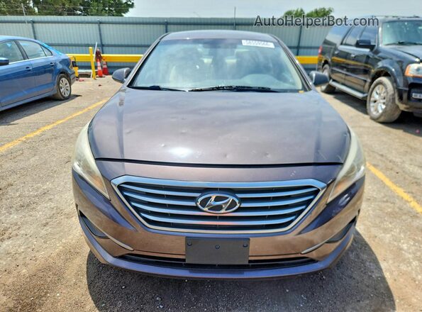 5NPE24AF1GH320791 2016 HYUNDAI SONATA Gray წინა ხედი