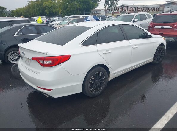 5NPE24AF1GH323562 2016 HYUNDAI SONATA Белый Задняя правая четверть