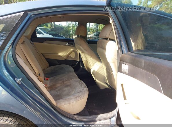 5NPE24AF1GH335677 2016 HYUNDAI SONATA Blue Widok naklejki z numerem VIN