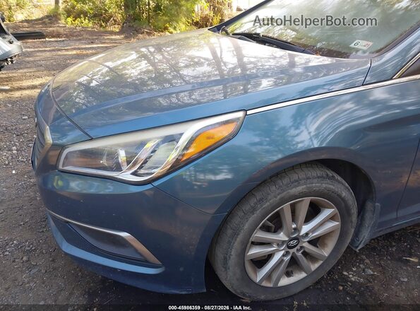 5NPE24AF1GH335677 2016 HYUNDAI SONATA Blue Widok zestawu wskaźników