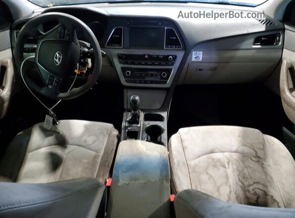 5NPE24AF1GH336456 2016 HYUNDAI SONATA Silver წინა პანელის ხედი