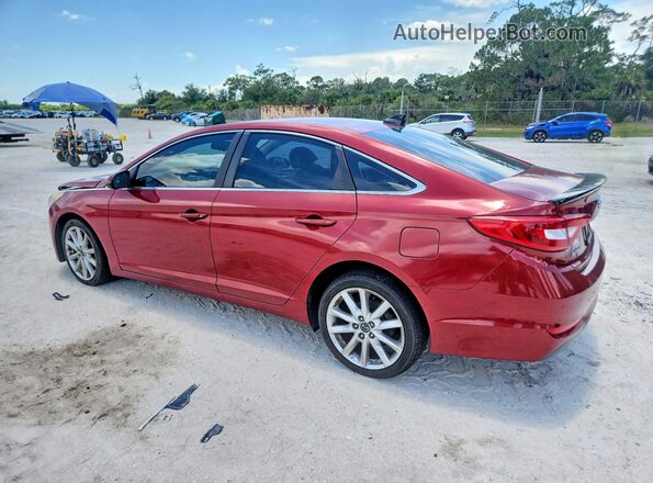 5NPE24AF1GH389786 2016 HYUNDAI SONATA Red უკანა მარცხენა