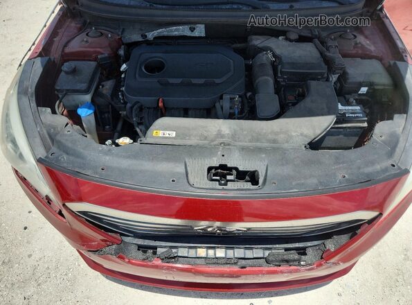 5NPE24AF1GH389786 2016 HYUNDAI SONATA Red უკანა სალონის ხედი