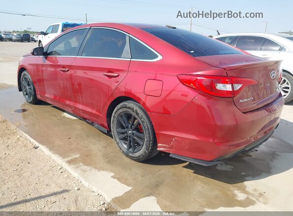 5NPE24AF1GH398388 2016 HYUNDAI SONATA Red Tył lewy