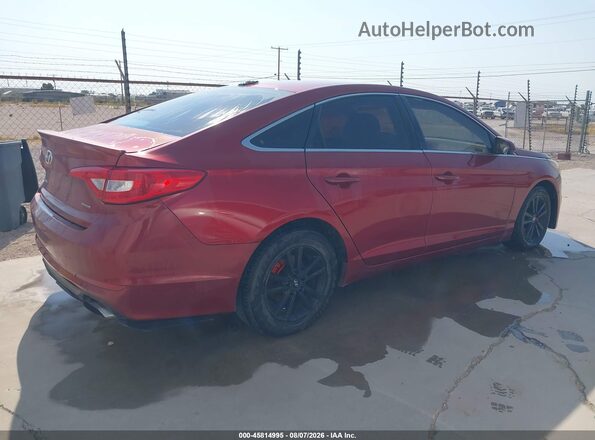 5NPE24AF1GH398388 2016 HYUNDAI SONATA Red Tył prawy
