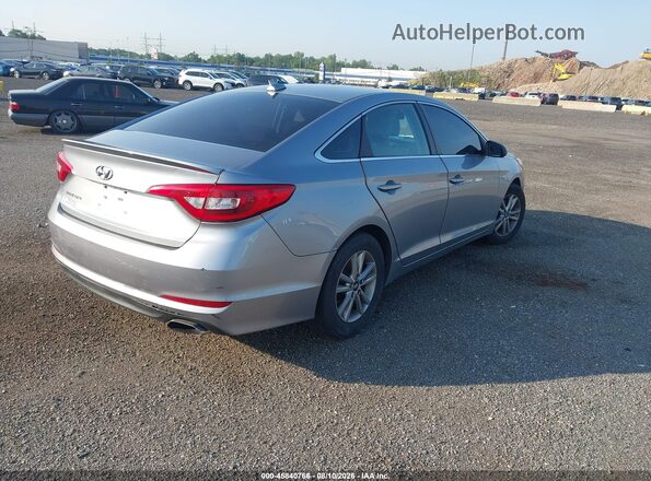 5NPE24AF1GH407929 2016 HYUNDAI SONATA Gray Trasero derecho