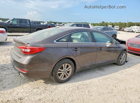5NPE24AF1HH457604 2017 HYUNDAI SONATA Brown Trasero derecho