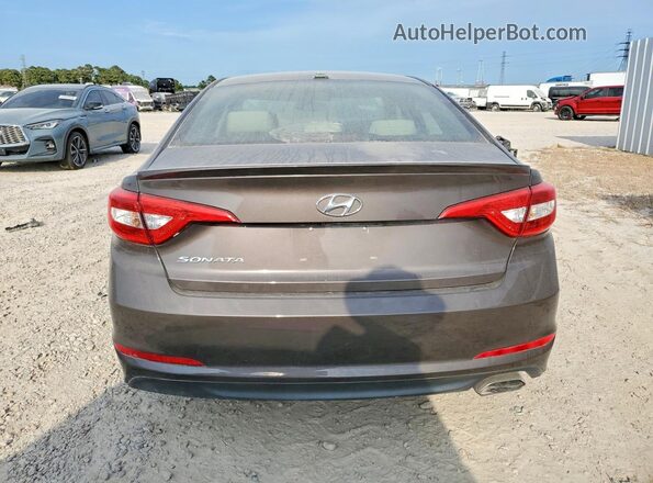 5NPE24AF1HH457604 2017 HYUNDAI SONATA Brown Vista trasera