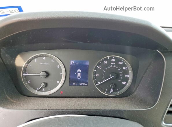5NPE24AF1HH457604 2017 HYUNDAI SONATA Brown Vista del cuadro de instrumentos