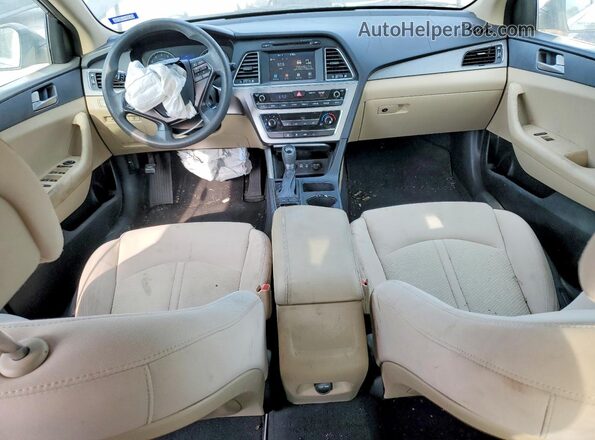 5NPE24AF1HH457604 2017 HYUNDAI SONATA Brown Vista del salpicadero