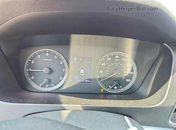 5NPE24AF1HH517705 2017 HYUNDAI SONATA Серебряный Вид щитка приборов