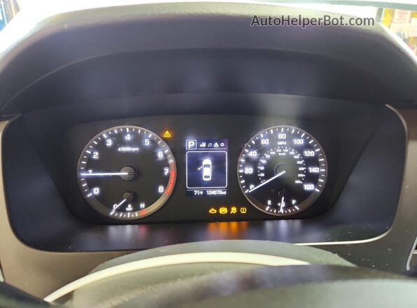5NPE24AF1HH526744 2017 HYUNDAI SONATA White Instrument cluster view