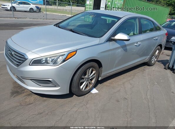 5NPE24AF1HH552552 2017 HYUNDAI SONATA Silver Передня ліва чверть