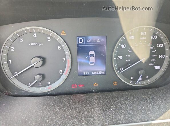 5NPE24AF1HH559260 2017 HYUNDAI SONATA Silver Vista del cuadro de instrumentos