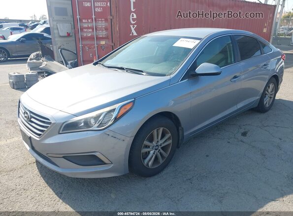 5NPE24AF1HH566404 2017 HYUNDAI SONATA Gray Vista tres cuartos delantera izquierda