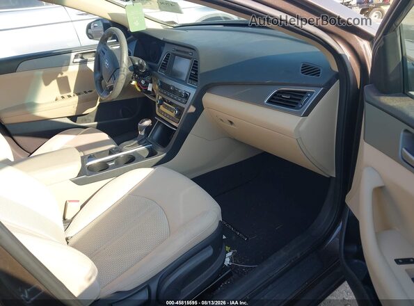 5NPE24AF1HH588516 2017 HYUNDAI SONATA Gray წინა სალონის ხედი