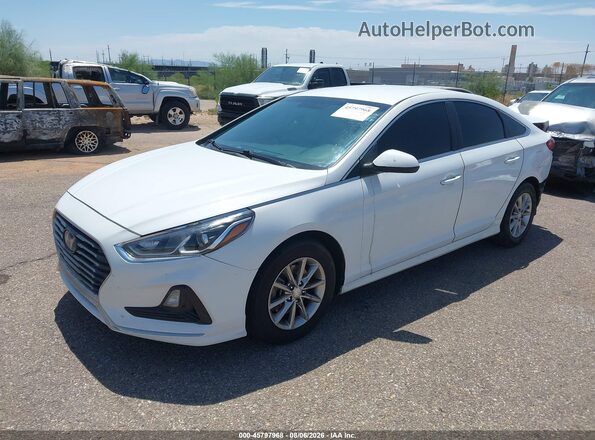 5NPE24AF1JH602033 2018 HYUNDAI SONATA White Передня ліва чверть