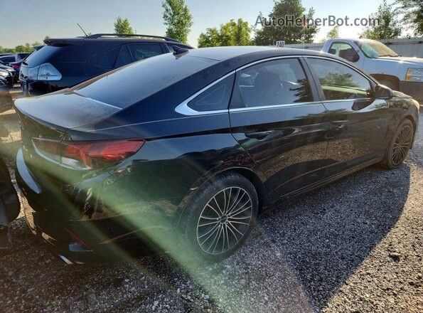 5NPE24AF1JH603022 2018 HYUNDAI SONATA Black Rear right