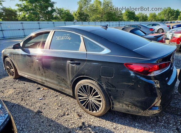 5NPE24AF1JH603022 2018 HYUNDAI SONATA Black Rear left