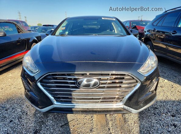 5NPE24AF1JH603022 2018 HYUNDAI SONATA Black Front view