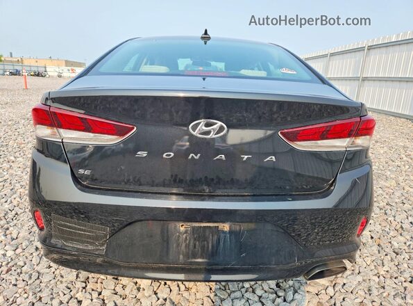 5NPE24AF1JH701094 2018 HYUNDAI SONATA Black Widok z tyłu
