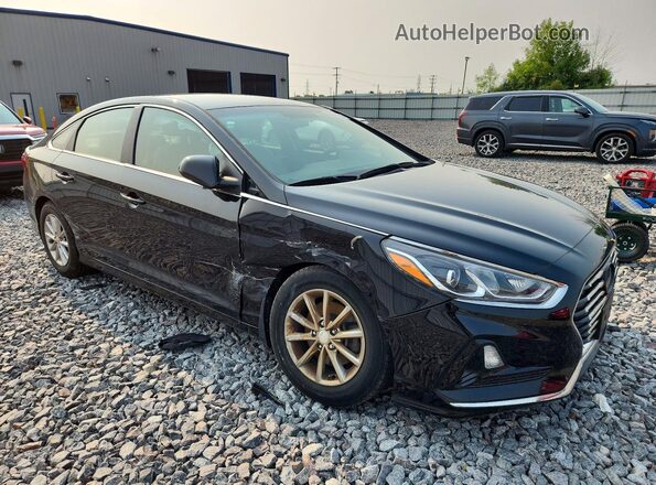 5NPE24AF1JH701094 2018 HYUNDAI SONATA Black Przód prawy