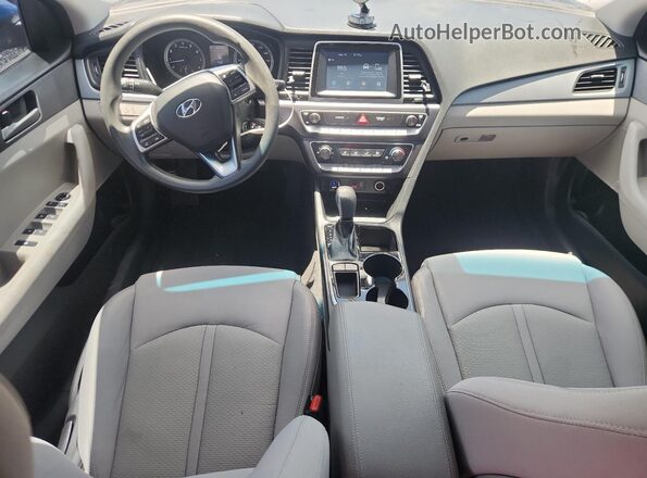 5NPE24AF1KH755478 2019 HYUNDAI SONATA Blue Widok deski rozdzielczej