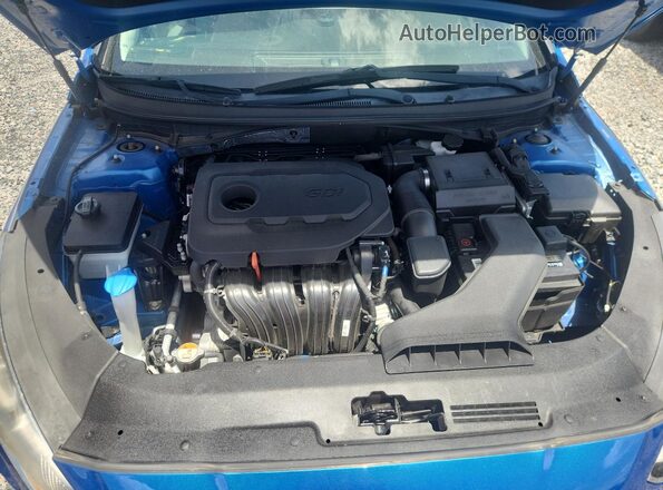 5NPE24AF1KH755478 2019 HYUNDAI SONATA Blue Widok wnętrza z tyłu